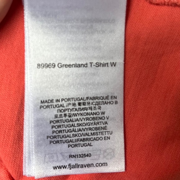 Fjallraven Greenland Women's T-Shirt, Peach Pink, Medium - Picture 8 of 11